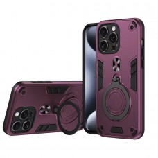 Накладка противоударная с кольцом 360° для Samsung Galaxy A15 (5G), бордовый