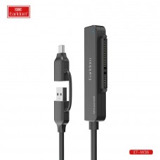 Переходник (кабель) Earldom ET-W36 2в1 USB-C/USB - SATA, для подключения HDD / SSD