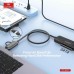 Купить Переходник (кабель) Earldom ET-W37 2в1 USB-C/USB - SATA+3 порта USB3.0, для подключения HDD / SSD,карбон - 00-00056643 оптом