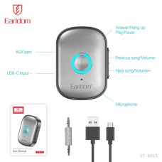 Ресивер Bluetooth для музыки Earldom ET-BR15, (AUX, микрофон)