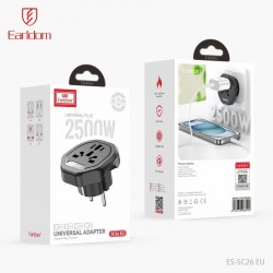 Сетевой фильтр универсальный Earldom ES-SC26 EU ,мощность 2500W(10A)