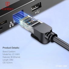 Сетевой кабель для интернета Earldom ET-NW1,тип разъемов: RJ45, длина 20м