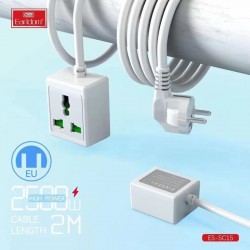 Удлинитель Earldom ES-SC15 EU, 1 розетка,10A (2500W), 2метра