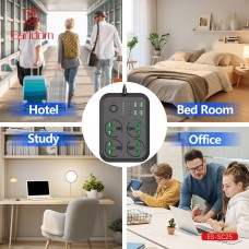 Удлинитель Earldom ES-SC25 EU, 4 розетки+4USB+2Type C PD,3.1A (3000W)