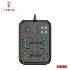 Удлинитель Earldom ES-SC25 EU, 4 розетки+4USB+2Type C PD,3.1A (3000W)