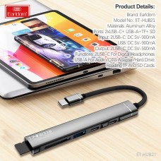 USB HUB-Type C Earldom ET-HUB21