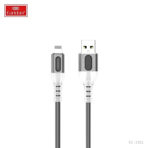 Купить USB кабель Earldom EC-192I для Lighting, 2.4A, черный - 00-00056757 оптом