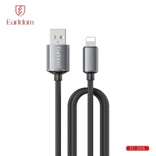 USB кабель Earldom EC-200 C-I Type C - iPhone, 30W,нейлон,(длина 2 метра) черный