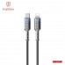 Купить USB кабель Earldom EC-204 C-I Type C - iPhone, 27W,нейлон,(длина 1,2 метр), прозрачно-черный - 00-00059065 оптом