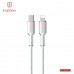 Купить USB кабель Earldom EC-204 C-I Type C - iPhone, 27W,нейлон,(длина 1,2 метр), прозрачно-белый - 00-00059064 оптом